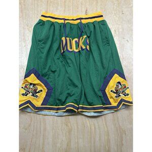 Hot Anaheim Ducks NHL Men Green Stitched Pocket Shorts US 3XL